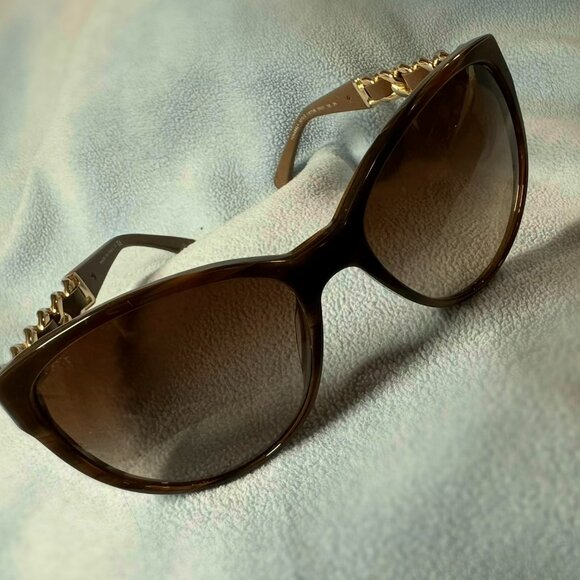Chanel CC Chain Sunglasses w/Amber Lenses